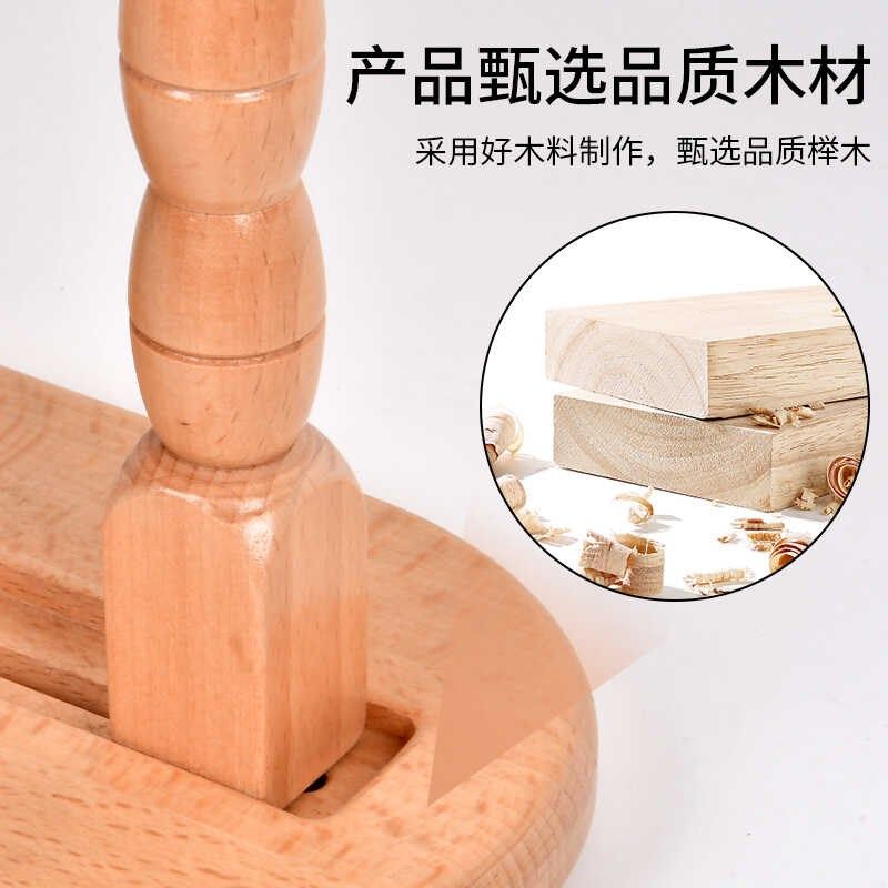 榉木十字绣棚架可调绣花架实木立式可调节绣框架子绣花法式固定架