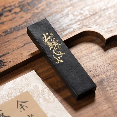 张小凤正心克己油烟墨初学者墨块墨条手工松烟高档墨实用徽墨毛笔