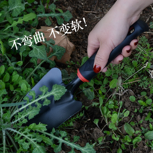 小铲子种花工具儿童不锈钢园艺挖土小铲子除草小号户外挖野菜神器