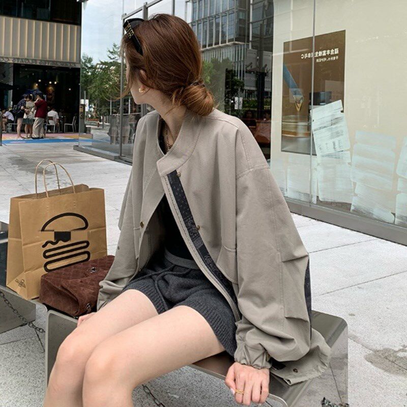 纯羊毛呢a字高腰针织短裤女宽松显瘦2025春季新款灰色绒外穿阔腿