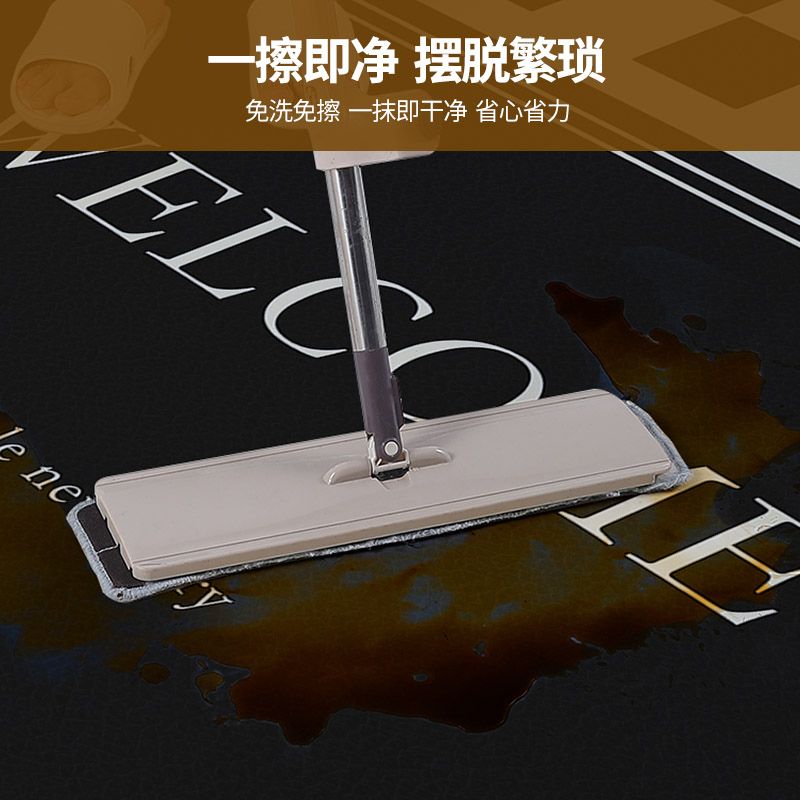 高档皮革入户门垫pvc防水免洗耐脏进门口蹭土脚垫玄关可裁剪地毯