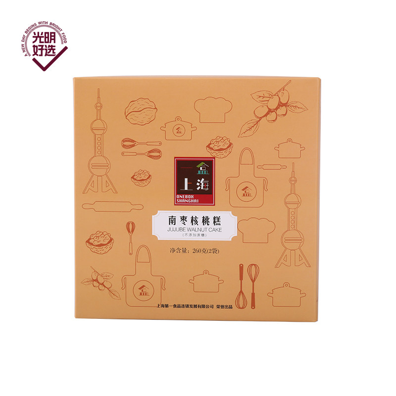 一盒上海南枣核桃糕260g