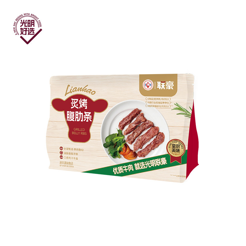 光明联豪炙烤腹肋条（原味） 150g*4包