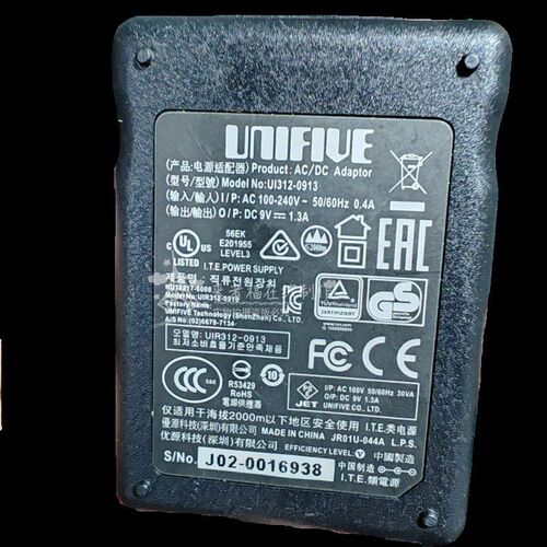 通用优源9V1.3A UNIFIUE UI312-0913 三丰SJ-201 电源线适配器