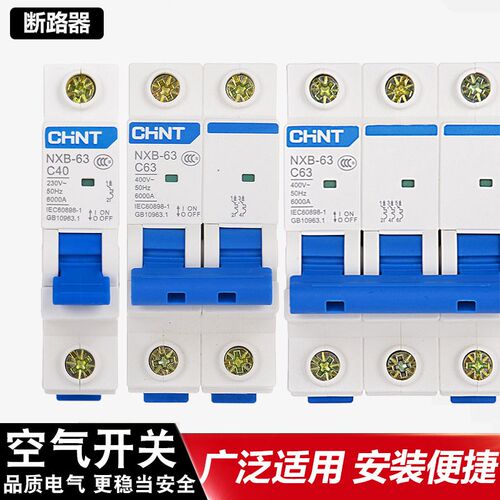 空气开关断路器短路保护器1P16A20a25a32a  2P 32A45a63a家用空开