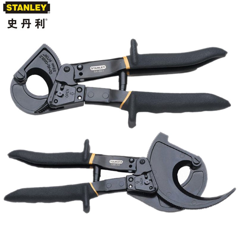 Stanley史丹利工具棘轮式电缆切割剪剪线钳84-861-22/84-862-22