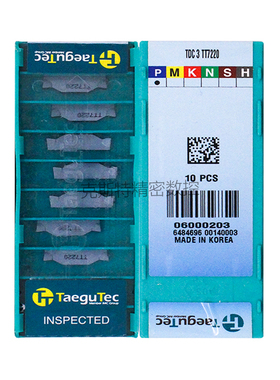 韩国特固克 Taegutec数控刀片 TDC3 TT7220 切槽刀片