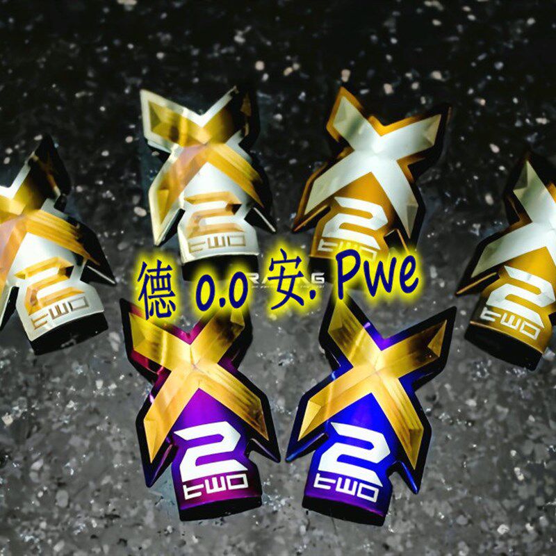 鲨鱼X2ST直瓶后避震后减震后叉钛合金烧色立体贴片铭牌LOGO贴纸