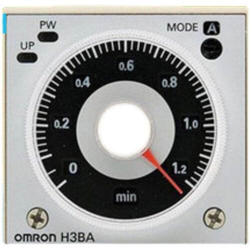 原装正品MR转ON延时继电器HBA-N8H 22DWL30OV 110V 可调旋面板