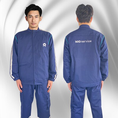 蔚来4S店汽修工作服春夏套装售后工厂车间汽修维修工装定制