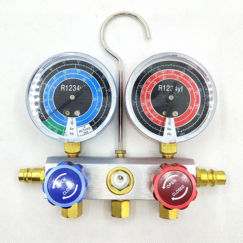 汽车空调加氟工具R1234yf加氟表压力表冷媒雪种加液充氟表捷豹