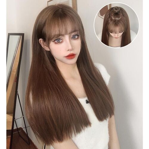 假发女长发u型接发片假发片一片式增发量蓬松长直发无痕隐形贴片