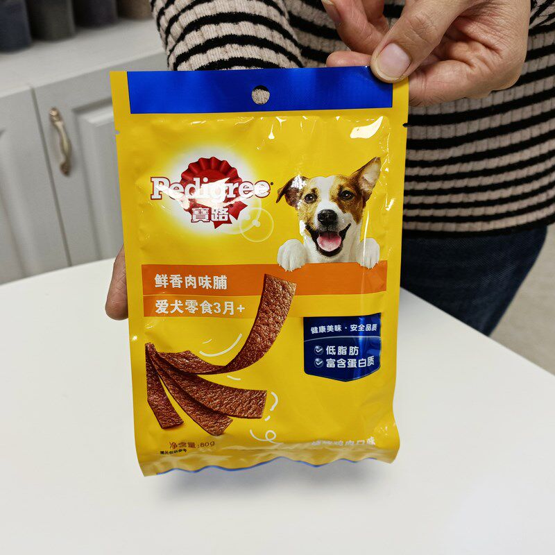 宝路零食鲜香肉味条80g*12袋宝路肉条肉脯牛肉味 多种口味可选