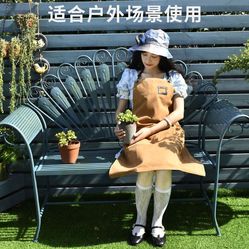 美式铁艺靠背双人长椅户外桌椅庭院公园椅露天室外花园阳台休闲椅
