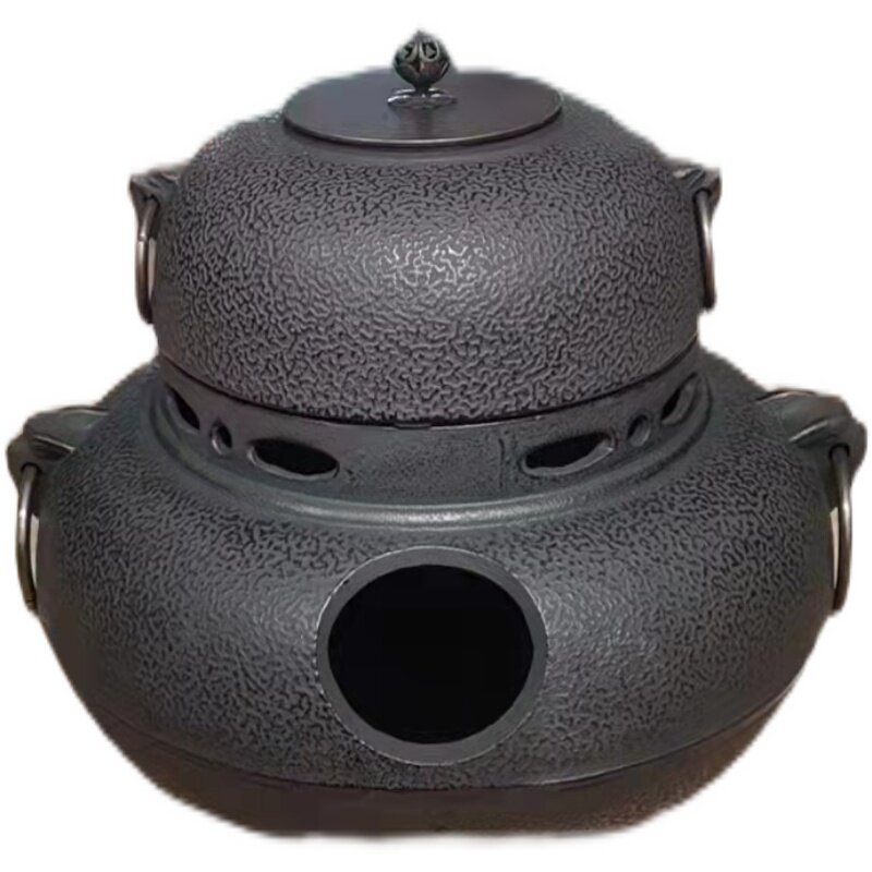 大号鬼面炉铸铁炉烧烤炉煮茶炉烧炭炉炖肉炉烧水炉烧饭炉柴火铁炉