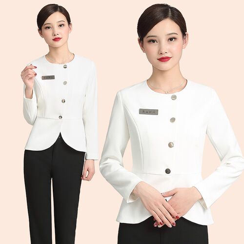 美容院美容师工作服女秋冬酒店前台职业套装经理高端气质新款制服