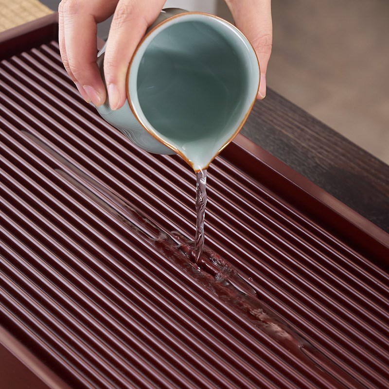 汉唐电木茶盘中式家用电胶木简约功夫茶具托盘单层排水茶台茶海