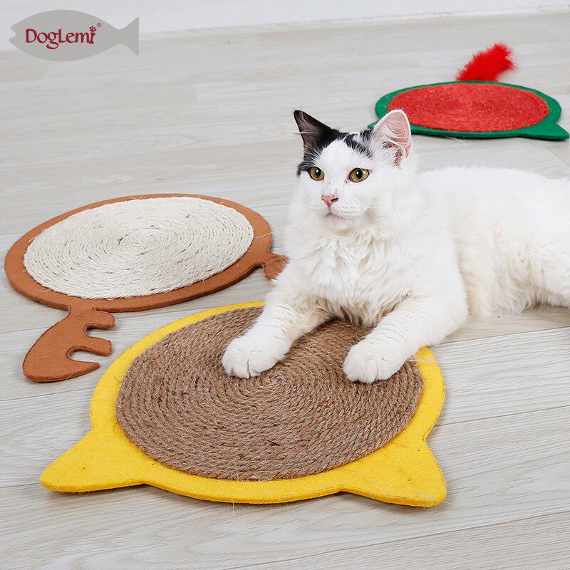 doglemi剑麻猫抓板耐磨耐挠不掉屑磨爪器防滑猫抓垫玩具猫咪用品