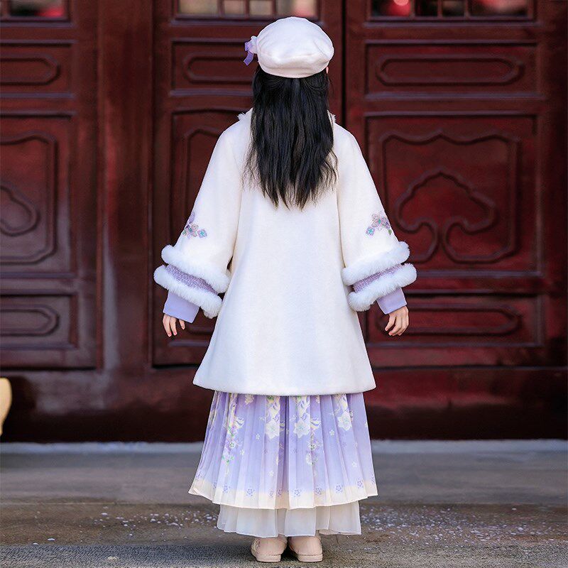 汉服女童秋冬2025新款儿童中国风古装冬装小女孩古风套装冬季唐装