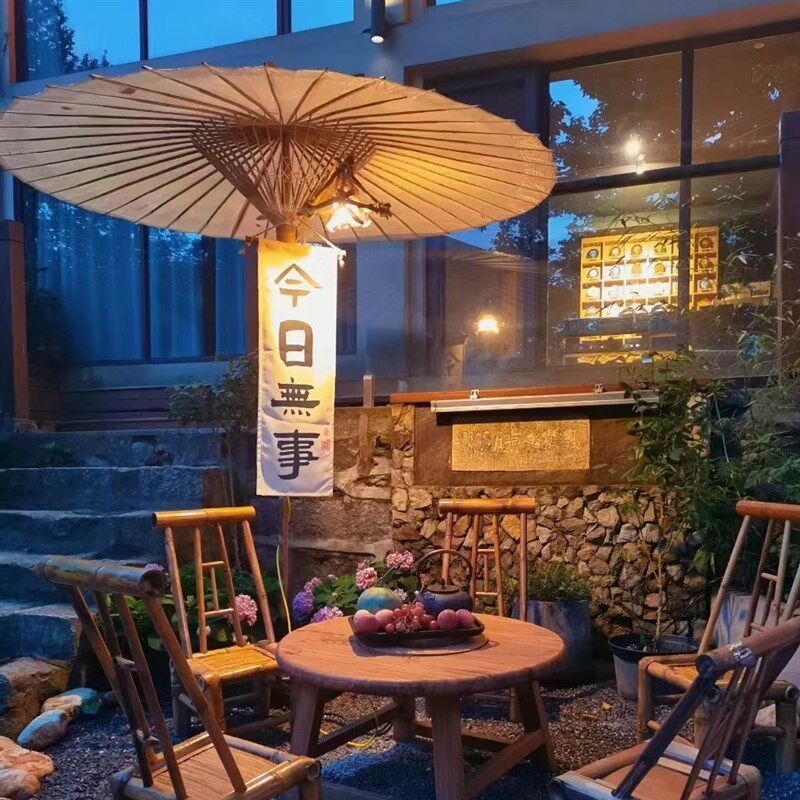 物新工坊 油纸伞底座 遮阳伞庭院伞太阳伞大型庭院注水水箱伞座