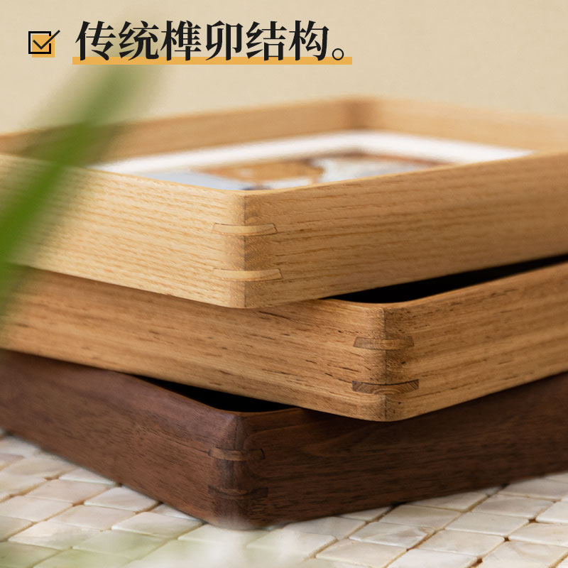 实木相框摆台创意打印照片证件手工复古榫卯画框装裱拼图挂墙定制
