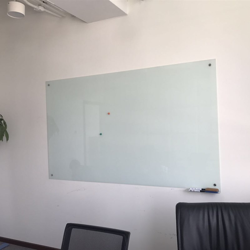 北京磁性钢化玻璃白板挂式定制办公会议室黑板写字板记事画板教学