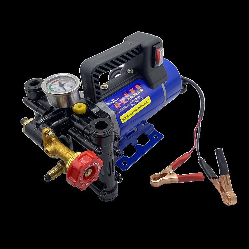 隆迈手提12v24v48v60v220v农用高压双缸柱塞打药机果树电动喷雾泵