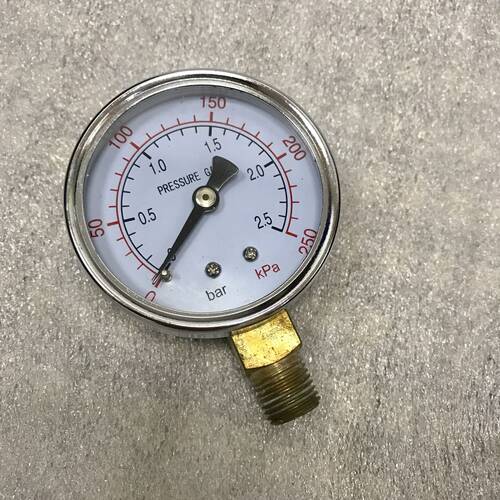 压力表 2.5bar 250kpa (0.25mpa) Y-60 螺纹pt1/4 径向 直径60mm