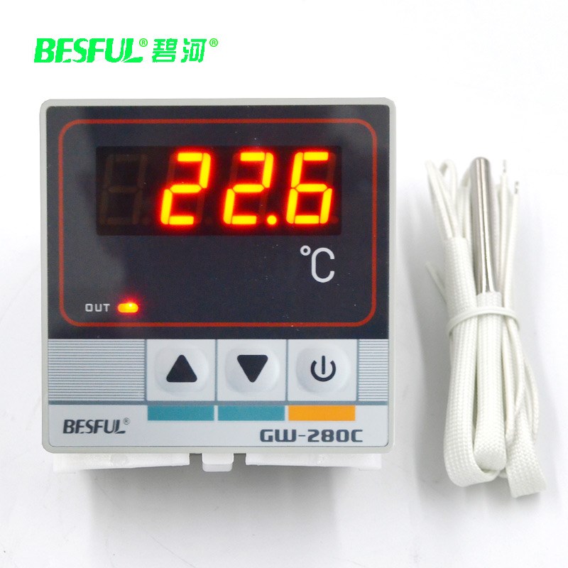 碧河GW-280C高温温度控制器温度控制开关烤箱炸炉温控器数显250度