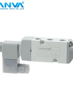 气动阀门电磁阀两位五通板式贴面4M310-08电控换向电磁阀AT执行器
