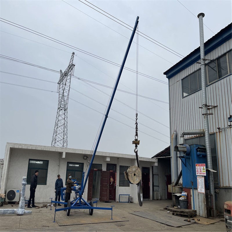 码头鱼塘装鱼吊机家用电动葫芦起重机小型升降机建筑装修室外提升