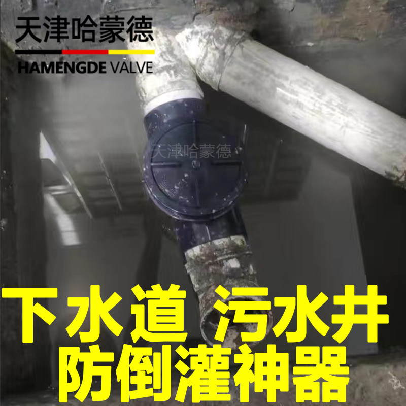 哈蒙德防反水止回阀止逆阀110管污水井下水道化粪池排污防臭返流