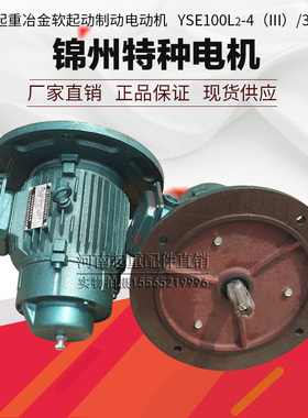 锦州特种电机 YSE100L2-4 3.0KW起重冶金软起动制动电机 行车配件