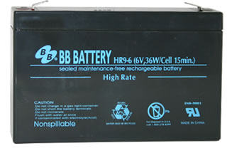 现货美国BB HR9-6 6V36W 6V7AH电子秤 应急电源 玩具车专用蓄电池