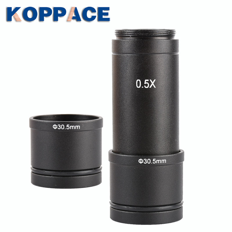 包邮0.5X显微镜电子目镜工业显微镜相机专用接口23.2转30/30.5mm