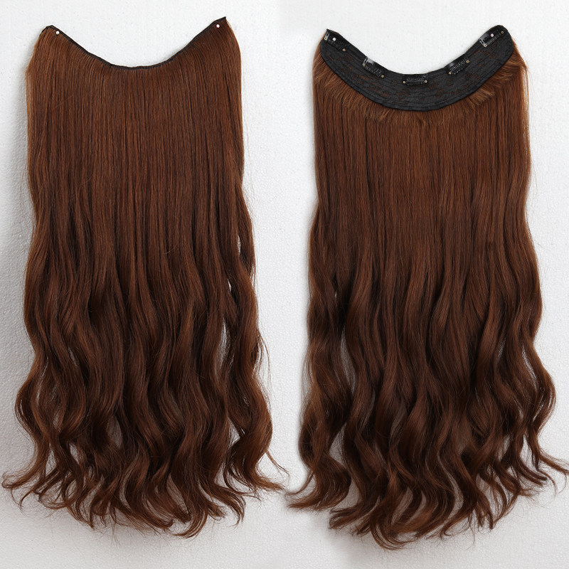 特单 全真人发丝 发尾齐 发梢厚重高幅度65U型假发片一片式接发片