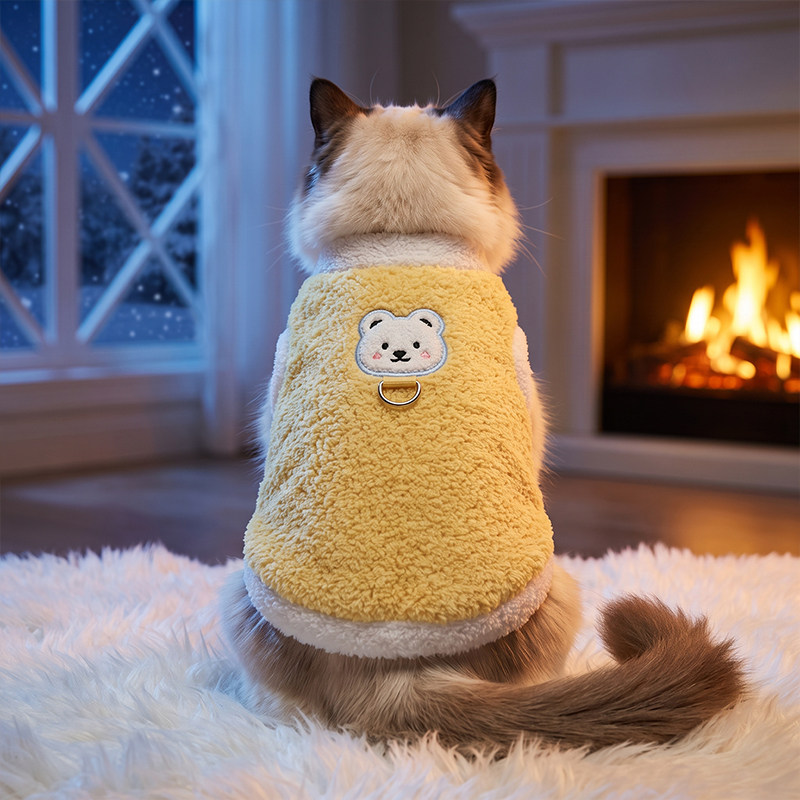 2026新猫咪衣服秋冬季保暖防掉毛德文猫小猫小狗幼犬狗狗宠物衣服