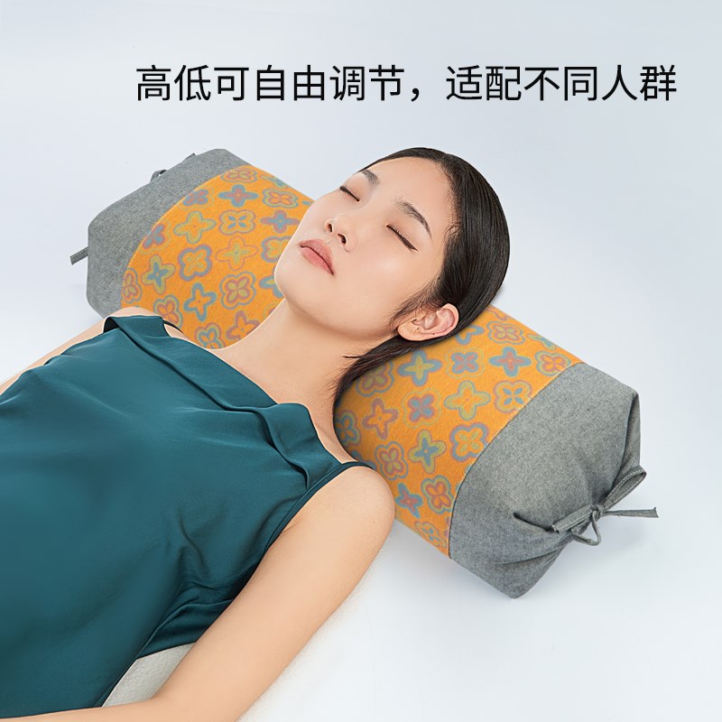 全荞麦壳枕头荞麦枕颈椎枕头加高加厚枕头侧睡枕头中老年人高枕头