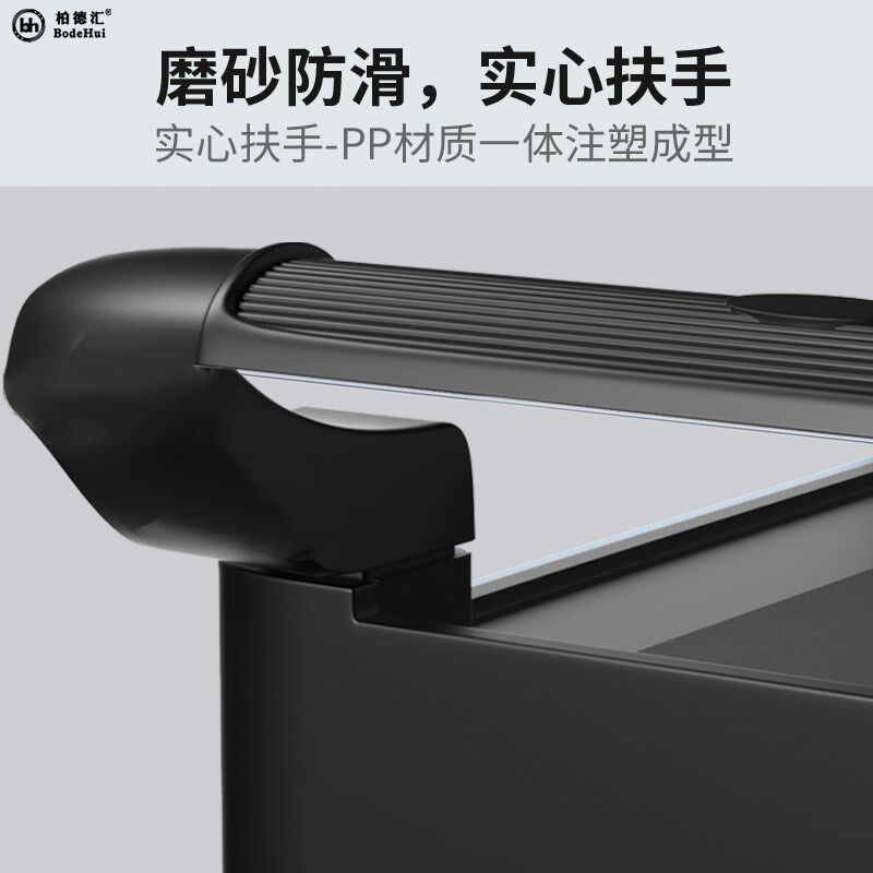 多功能实心扶手小手推车酒店餐厅送餐车上菜车饭店收碗收餐车大号