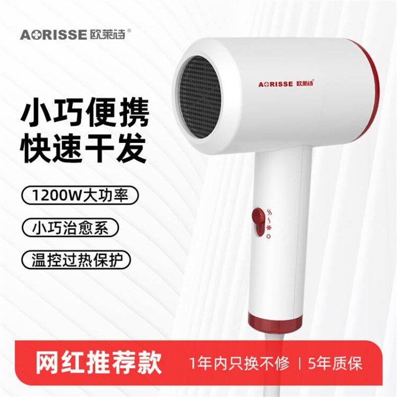 欧莱诗吹风机迷你锤子型电吹风1250W学生宿舍便携