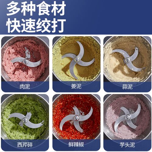 2025新款力果绞肉机家用打肉末打蒜机 6升容量商用打浆机