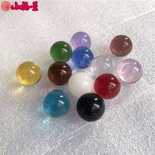 弹珠14mm水晶玻璃珠 1.4cm玻璃球珠拍拍乐套牛机彩色装饰品跳棋子