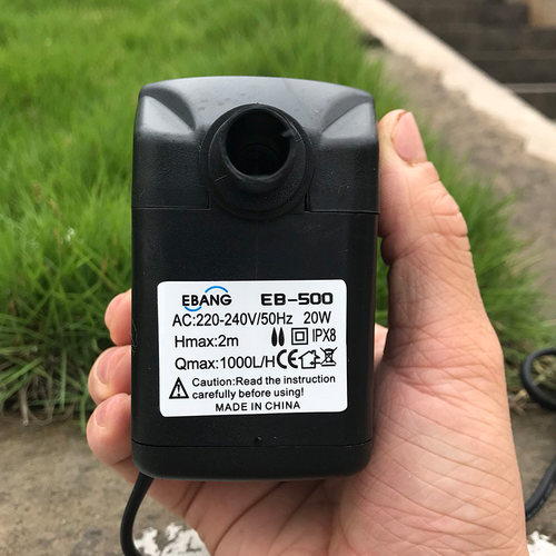 防乾烧冷风机潜水泵 220V 20w超静音冷风扇内置泵 适合所有机型