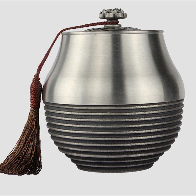 锡罐茶叶罐便携密封储茶罐装纯锡锡器大号茶罐送长辈实用特色礼品