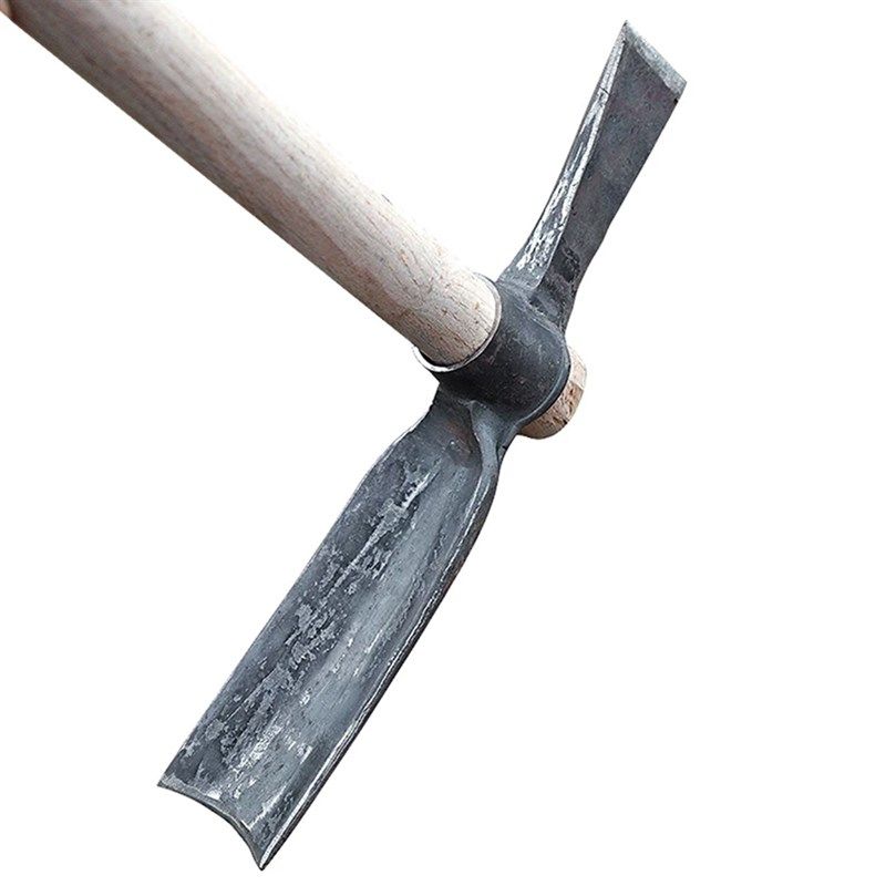 挖笋专用锄头一体轨道钢青冈木柄农用挖冬笋神器十字镐挖竹笋工具