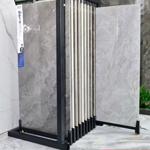 落地式瓷砖抽拉柜750X1500大板岩板立式双面多功能展架瓷砖展示架