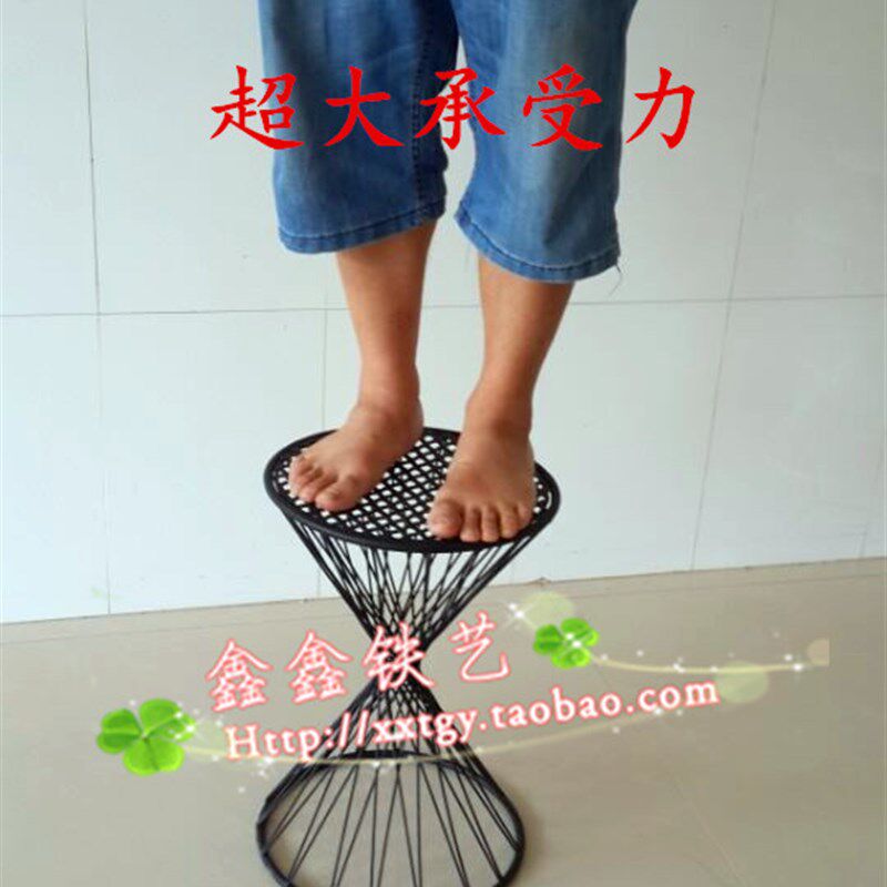 欧式铁艺换鞋凳梳妆凳圆凳子时尚小凳子沙发凳圆凳 铁艺花架凳子