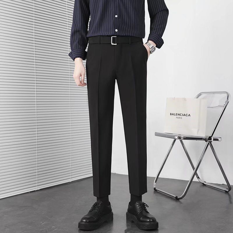 酒红衬衫黑马甲黑西裤三件套男结婚订婚新郎伴郎宴会礼服西服套装