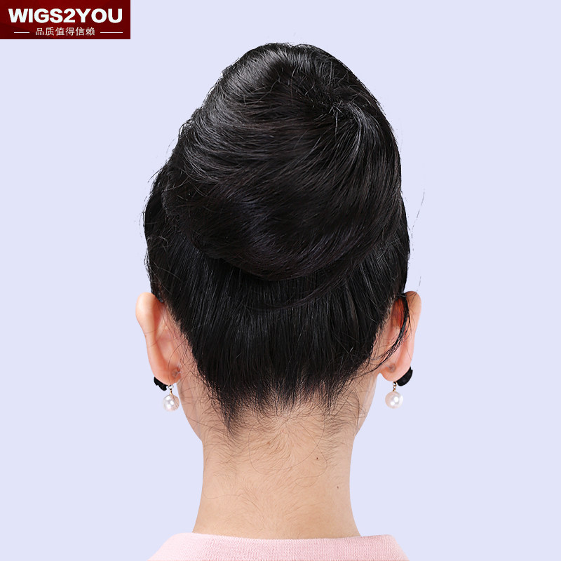 wigs2you 微卷丸子头发包假发包 盘发花苞头扣式道姑头发苞发圈女