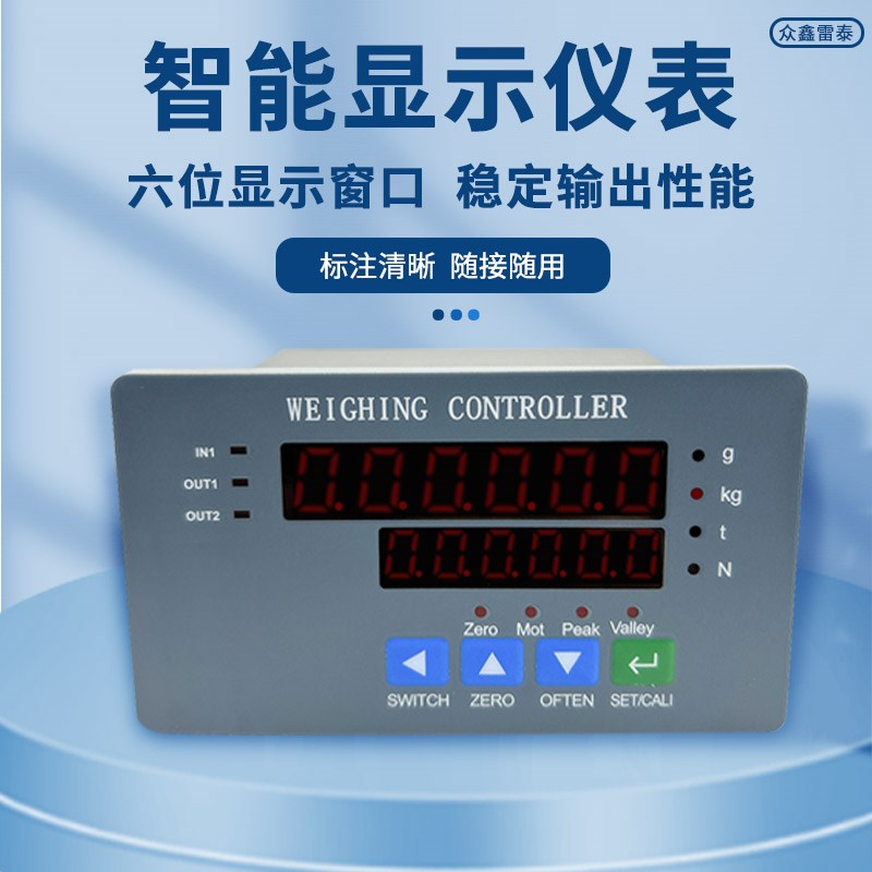 雷泰高精度称重传感器显示仪表压力扭矩控制器重力拉力测力峰值表